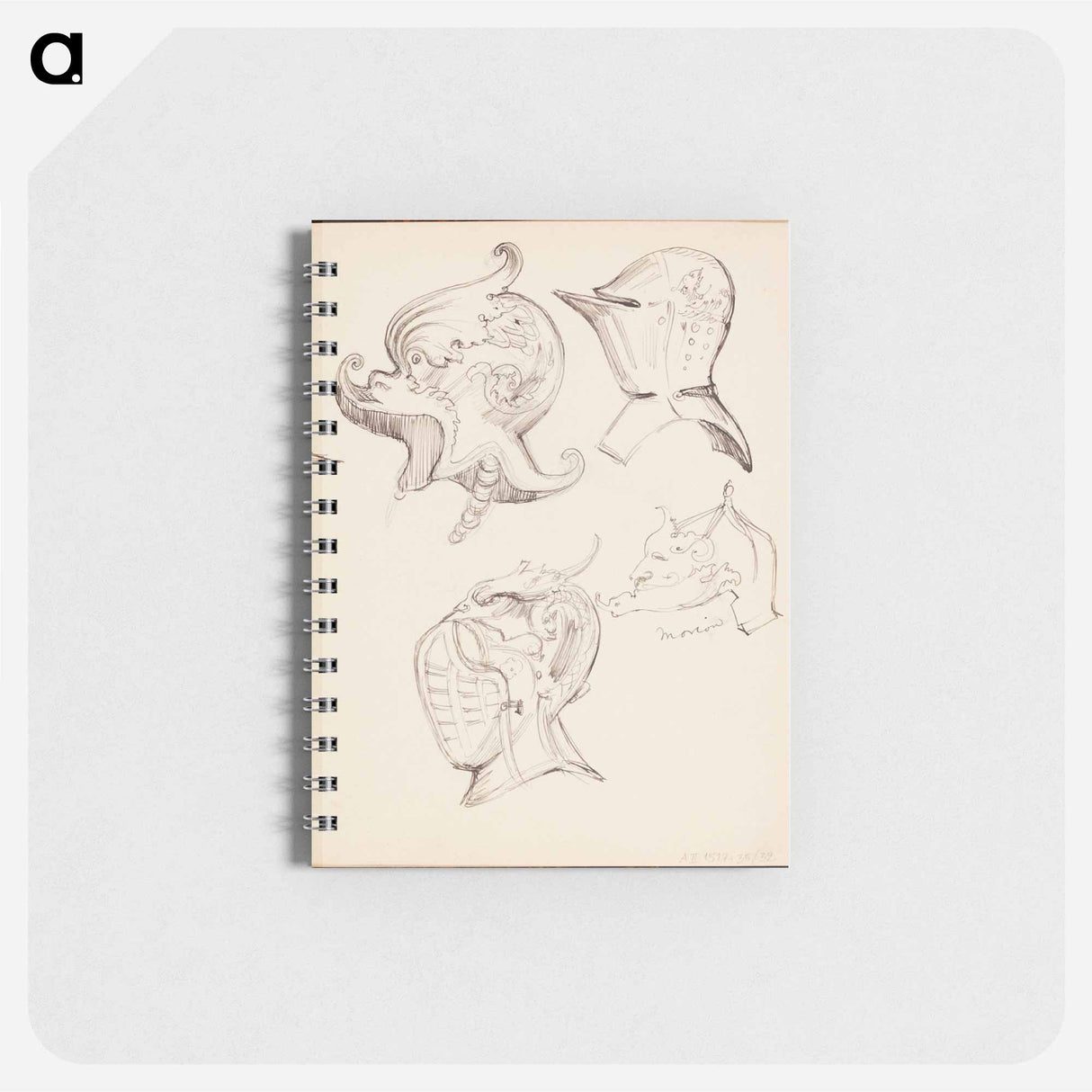 (unknown) part of a sketchbook - アルバート エーデルフェルト Memo.