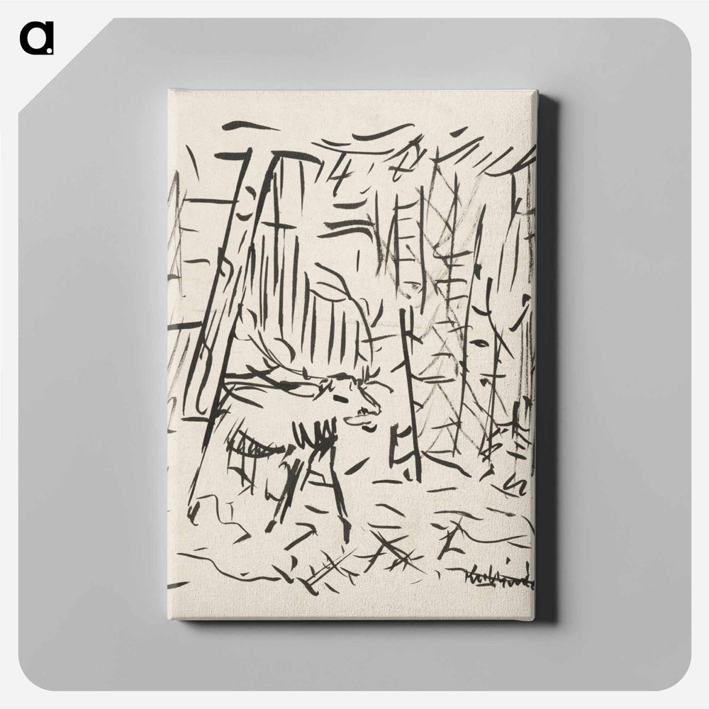 Deer - アーノルド ピーター ワイズ クビンチャン Canvas.