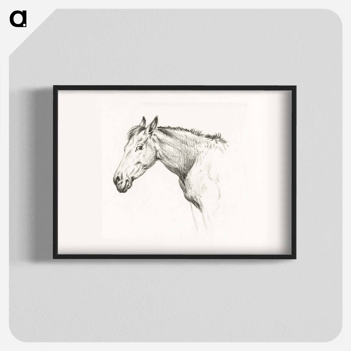 Head of a horse - ジャン ベルナール Poster.