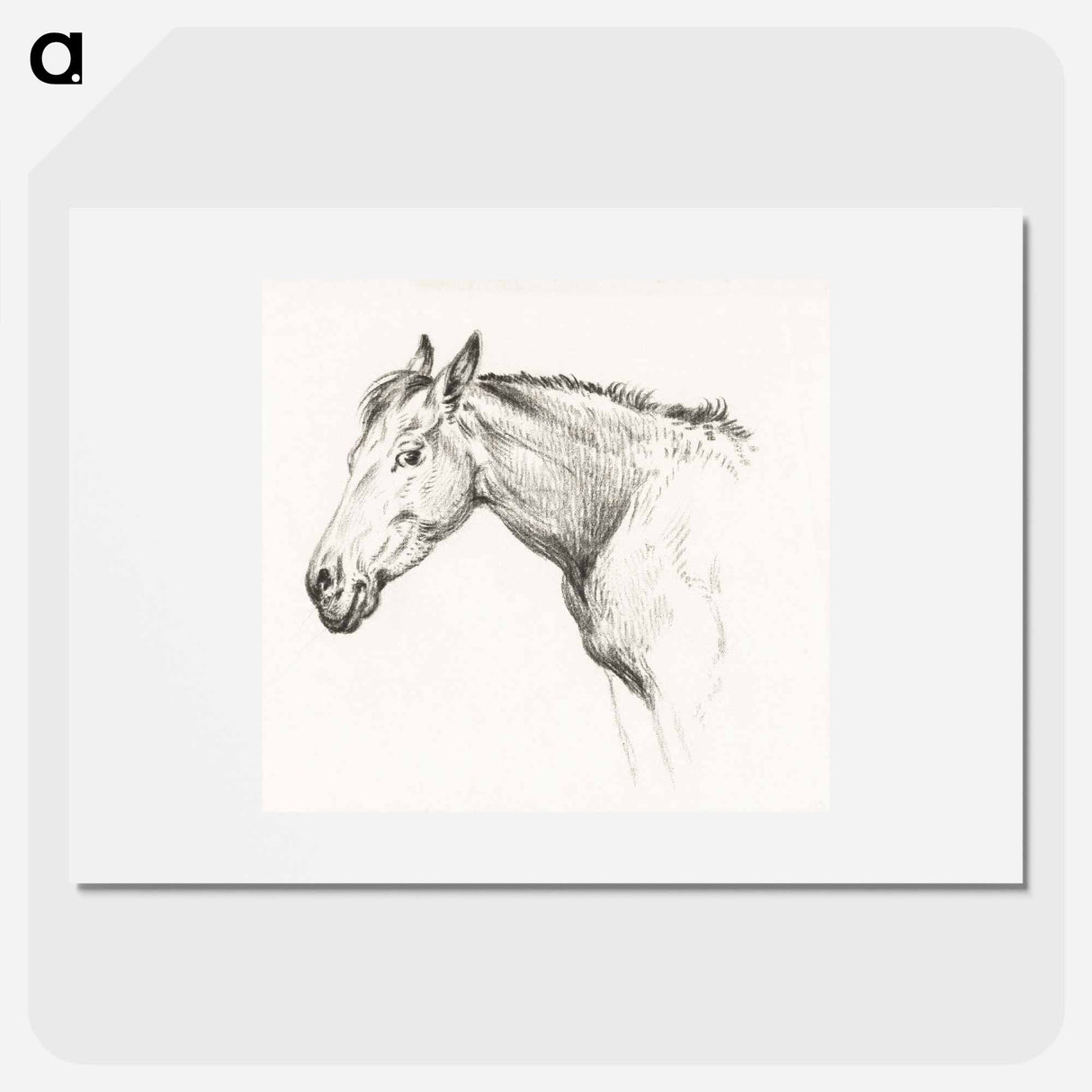 Head of a horse - ジャン ベルナール Poster.