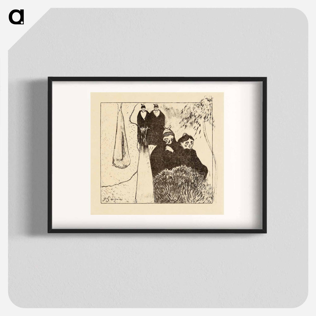 Old Women of Arles - Paul Gauguin Poster.