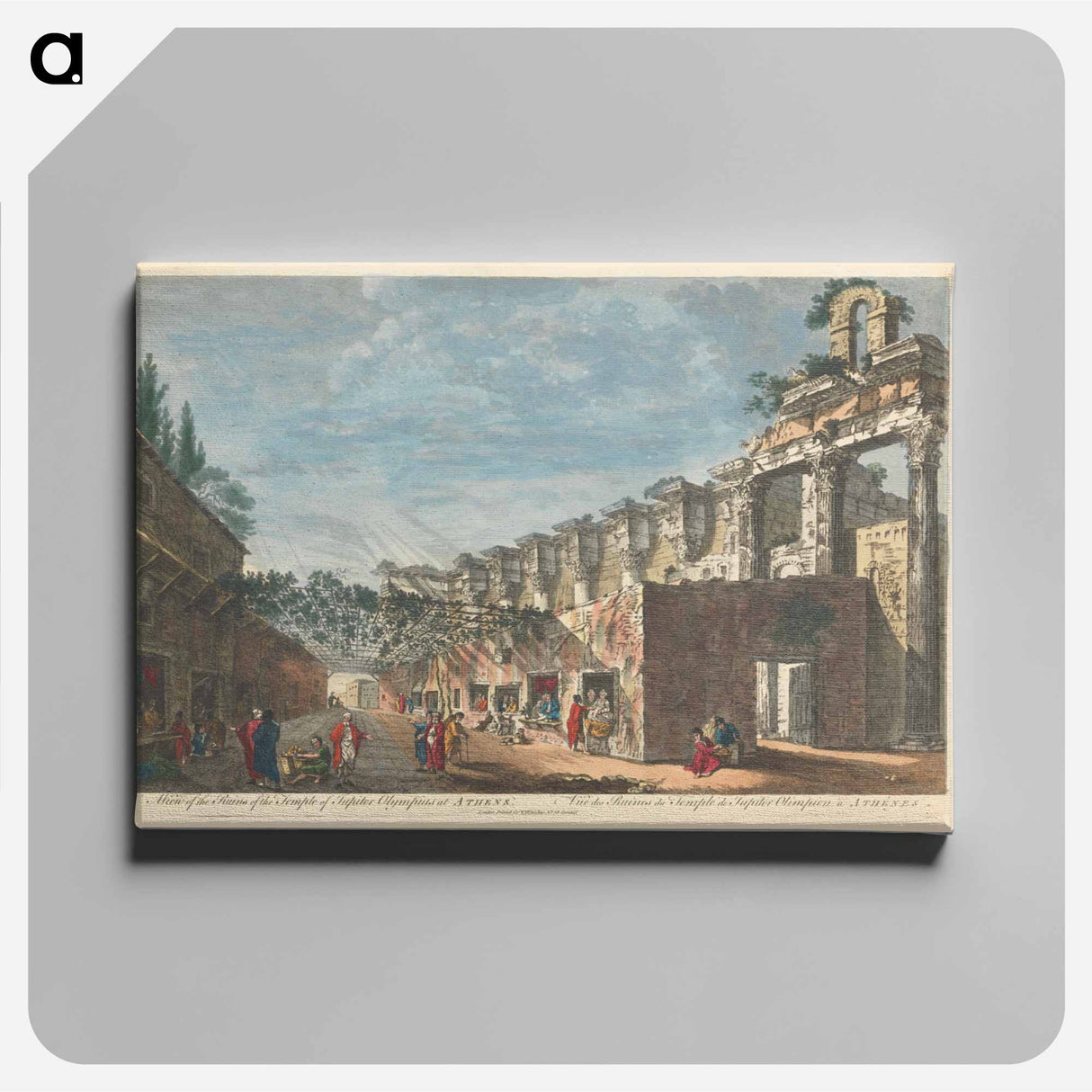 アートパネル-A View of the Ruins of the Temple of Jupiter Olympius at Athens
- イェール大学アートギャラリー Canvas.