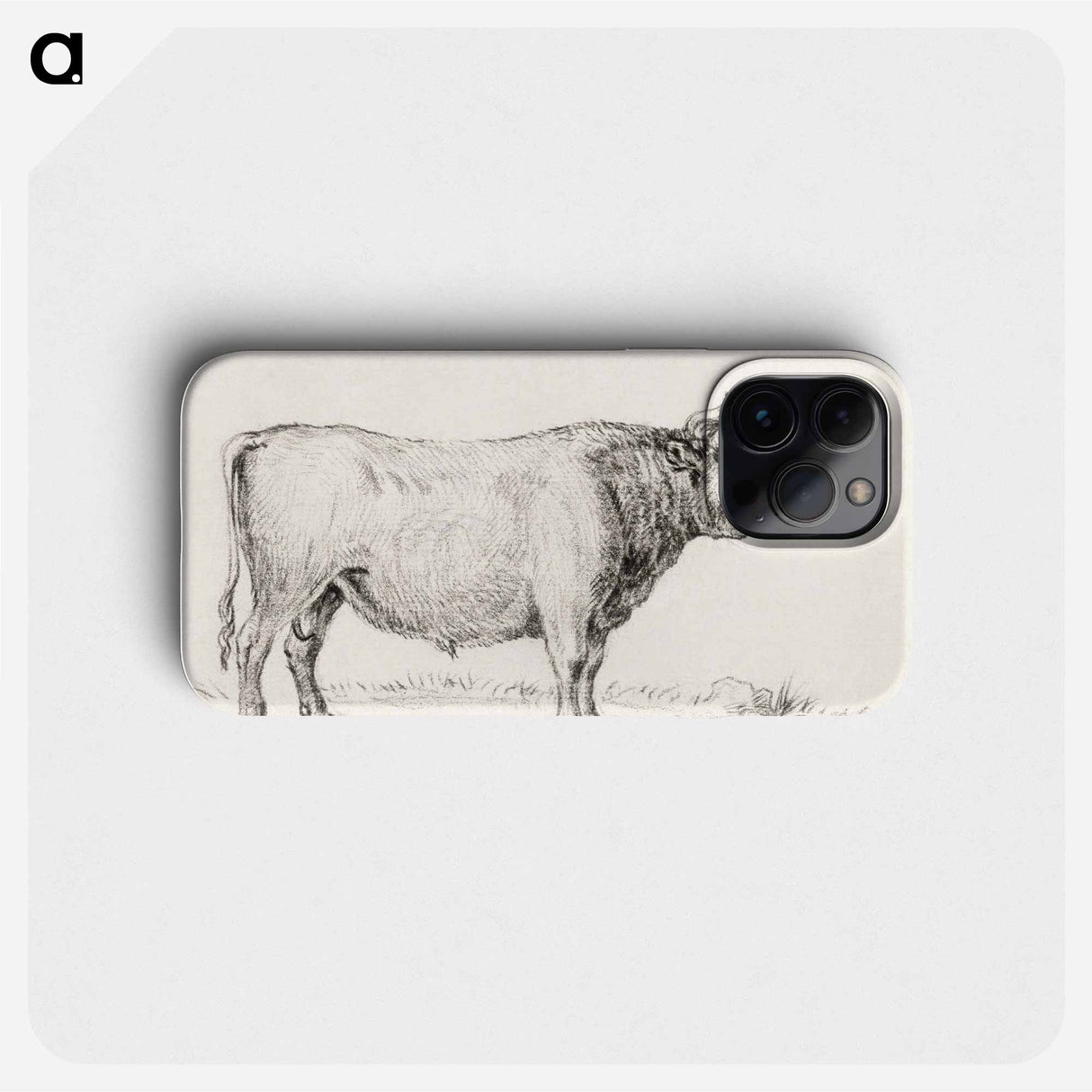 Standing bull - Jean Bernard Phone Case.