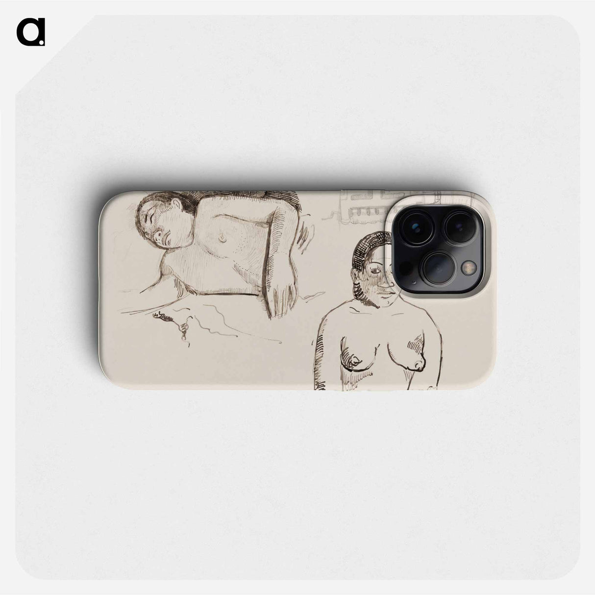 Two Tahitian Women and a Marquesan Earplug - Paul Gauguin Phone Case.