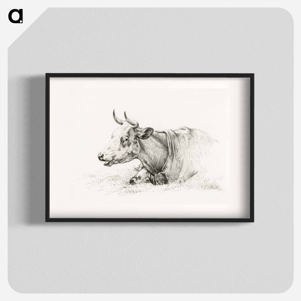 Lying cow - Jean Bernard Poster.