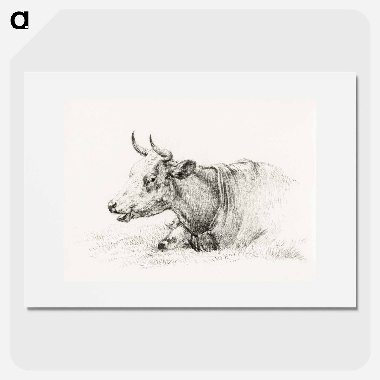 Lying cow - Jean Bernard Poster.