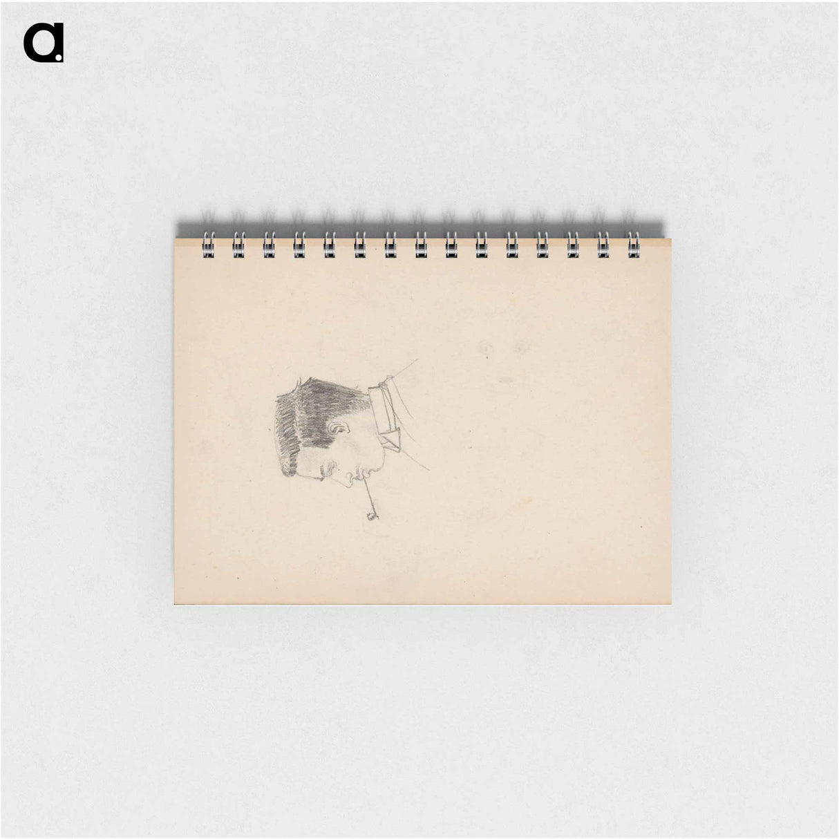 Kop van een man met een pijp - ユリー デ フラーハ Memo.