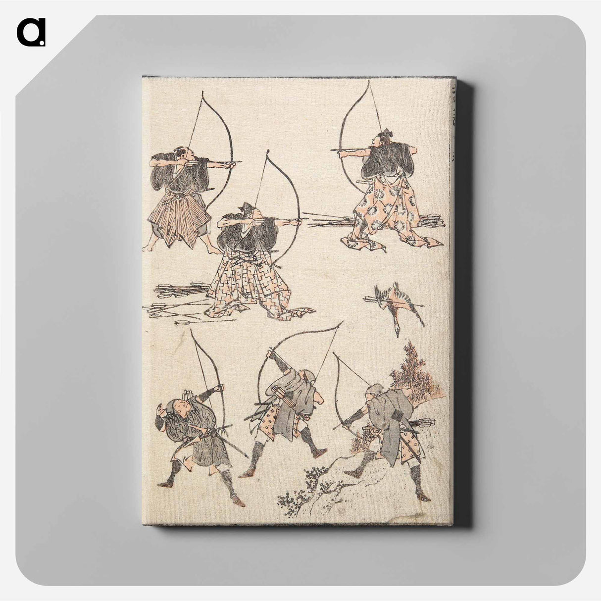 アートパネル-Archers - 葛飾 北斎 Canvas.