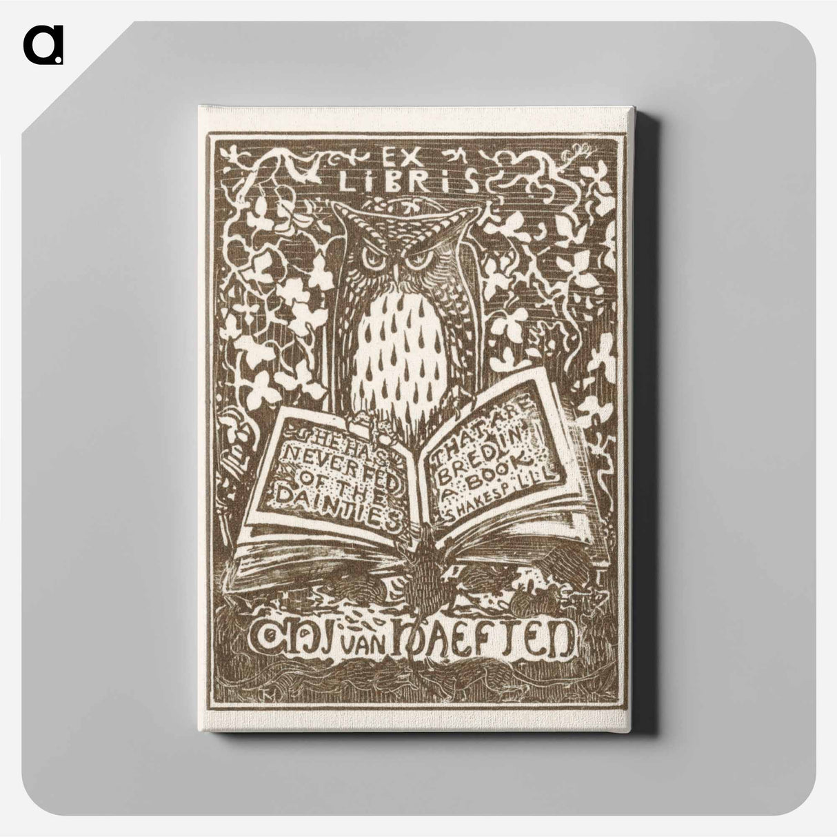 Ex libris van Jhr. CHJ van Haeften - Theo van Hoytema Canvas.