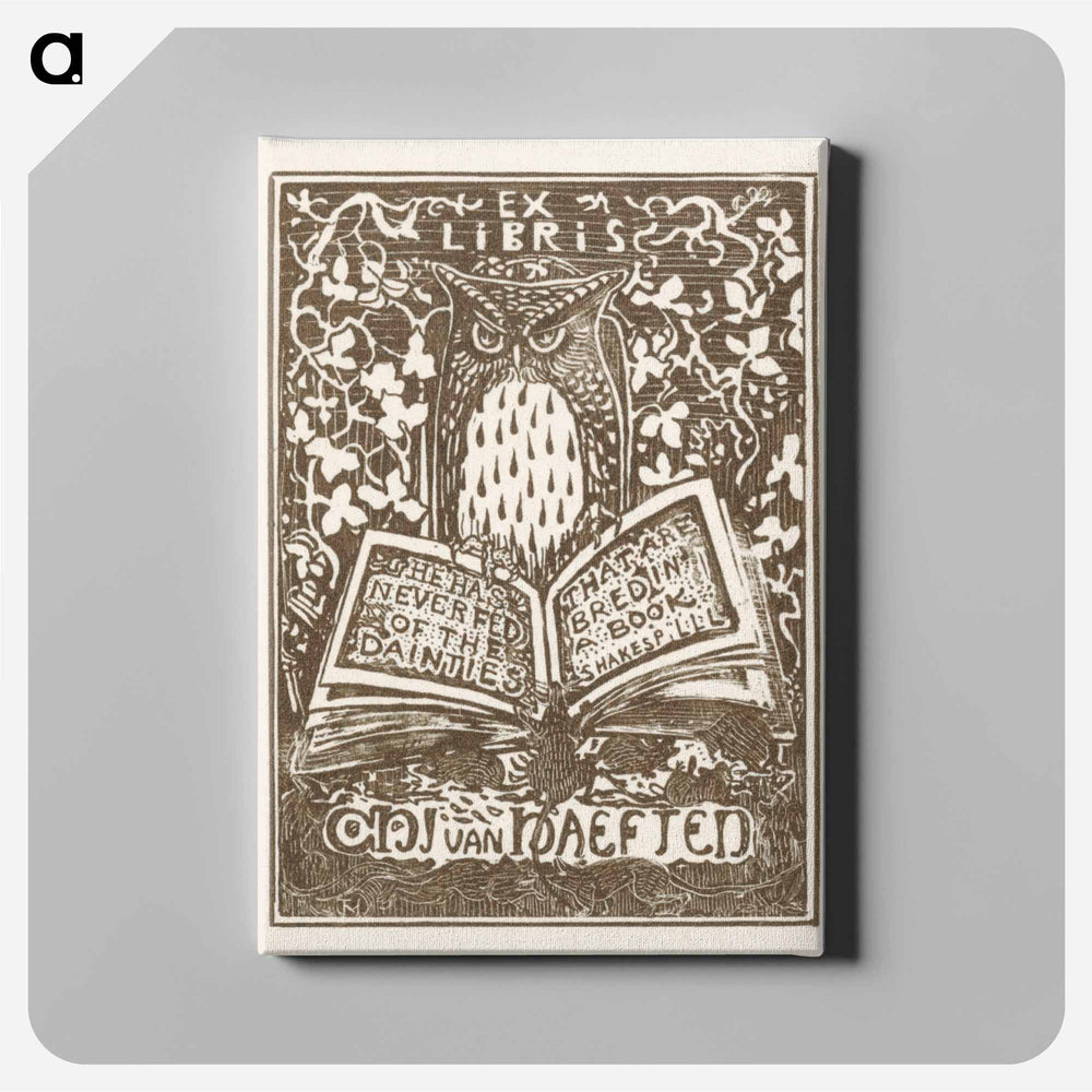 Ex libris van Jhr. CHJ van Haeften - Theo van Hoytema Canvas.