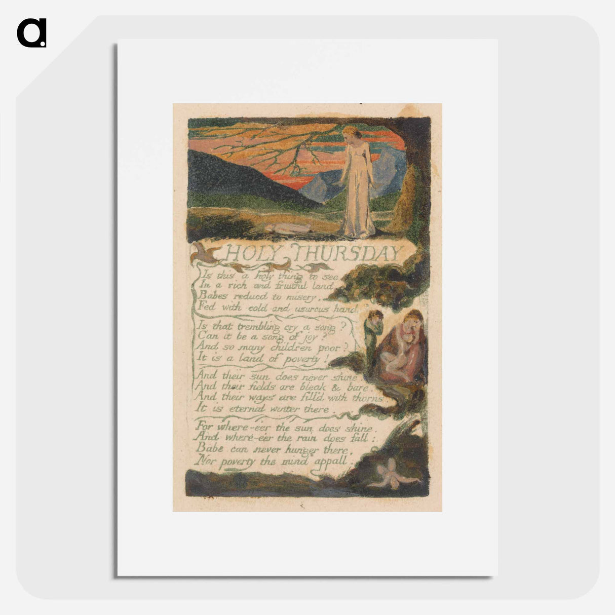 Holy Thursday - William Blake Poster.