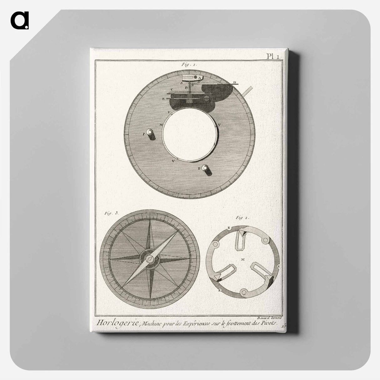 From the book, Panckoucke Methodical Encyclopedia - アンティーク地図 Canvas.