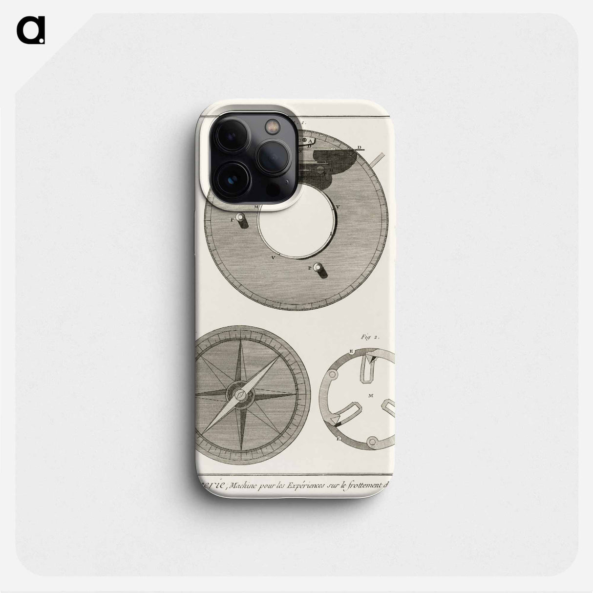 From the book, Panckoucke Methodical Encyclopedia - アンティーク地図 Phone Case.