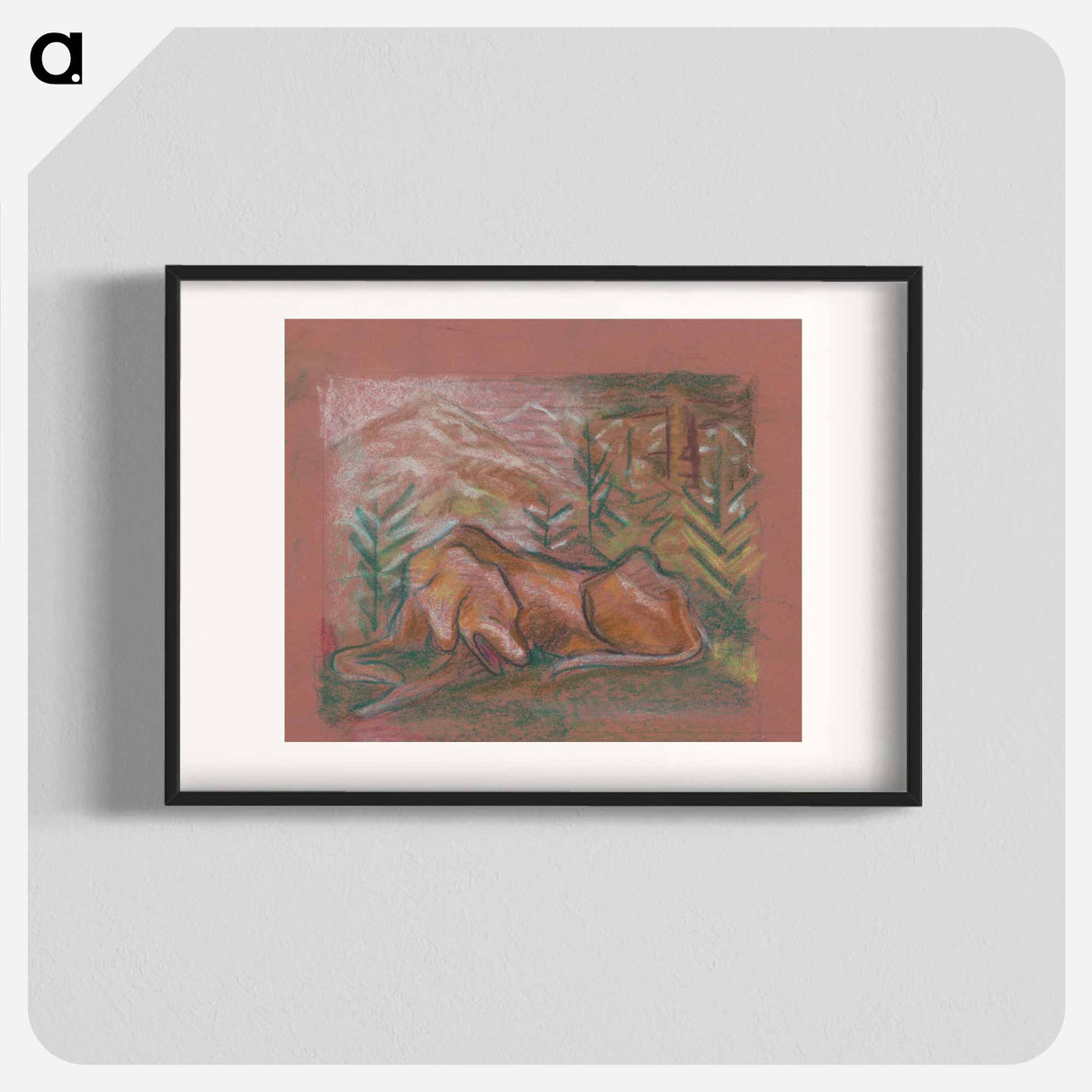 Dog in the woods - アーノルド ピーター ワイズ クビンチャン Poster.