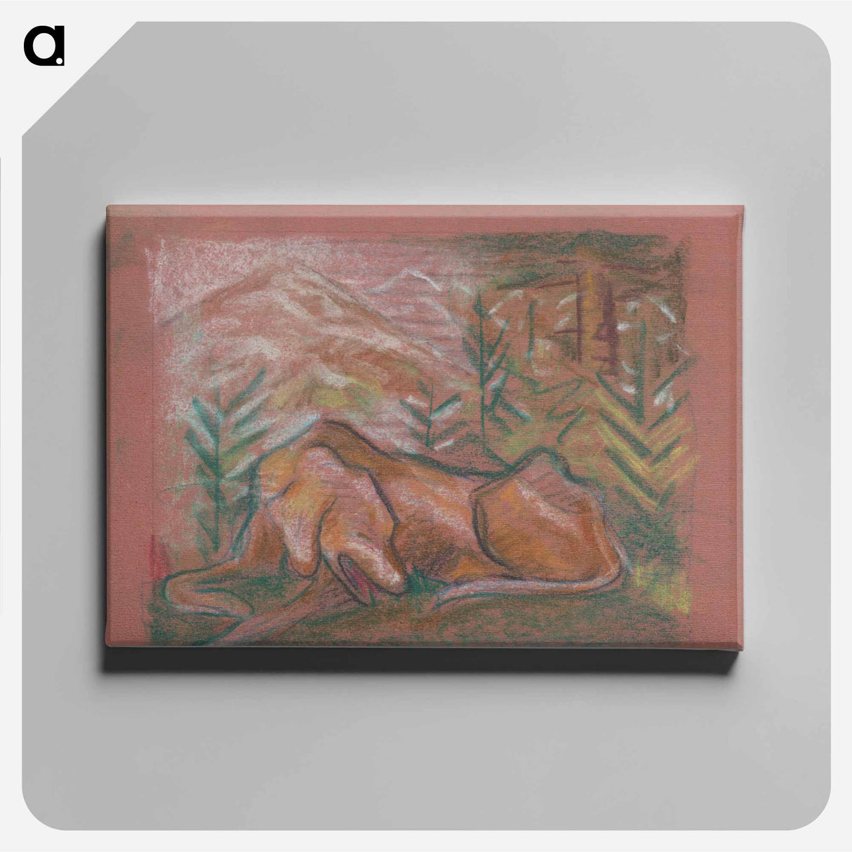 Dog in the woods - アーノルド ピーター ワイズ クビンチャン Canvas.