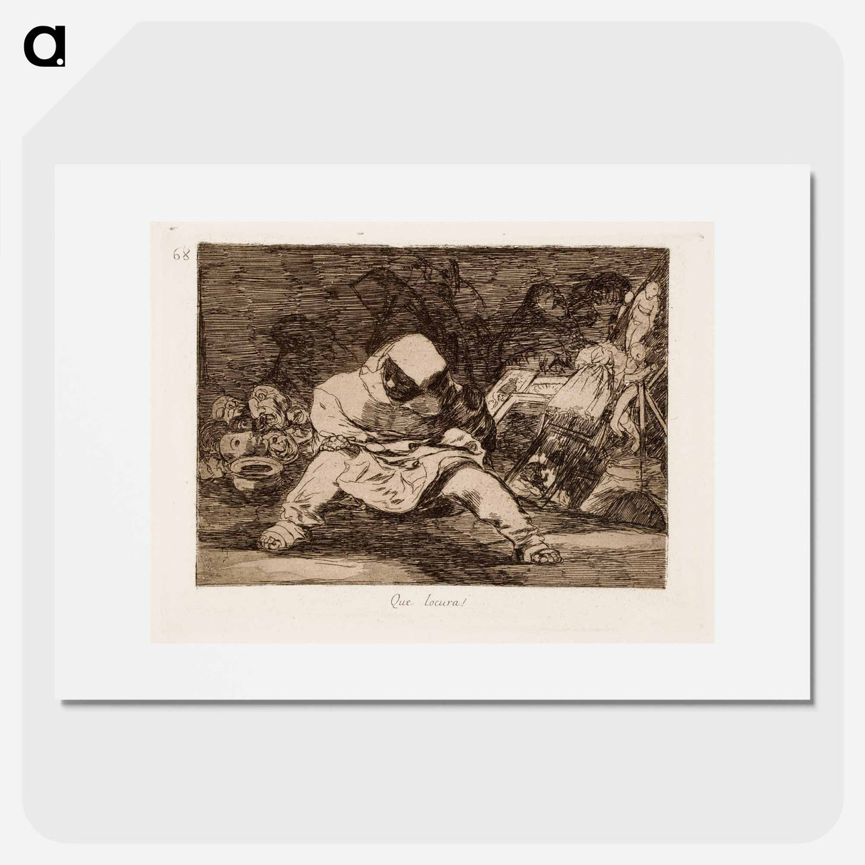 Mikä mielettömyys! (que locura!) - フランシスコ デ ゴヤ Poster.