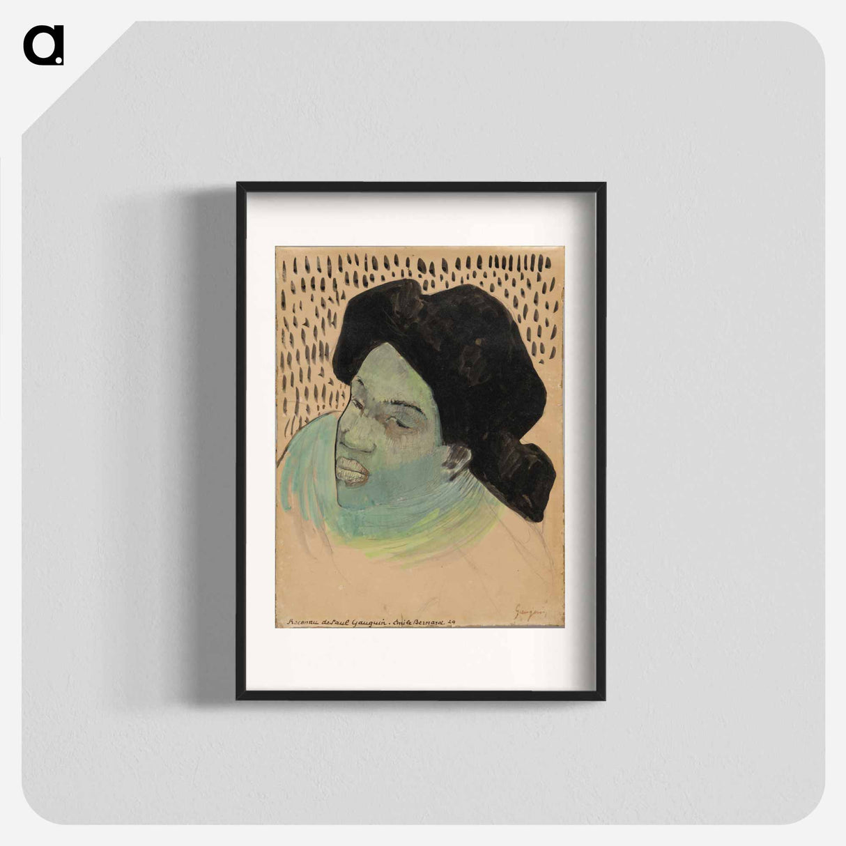 Head of a Tahitian Woman - ポール ゴーギャン Poster.