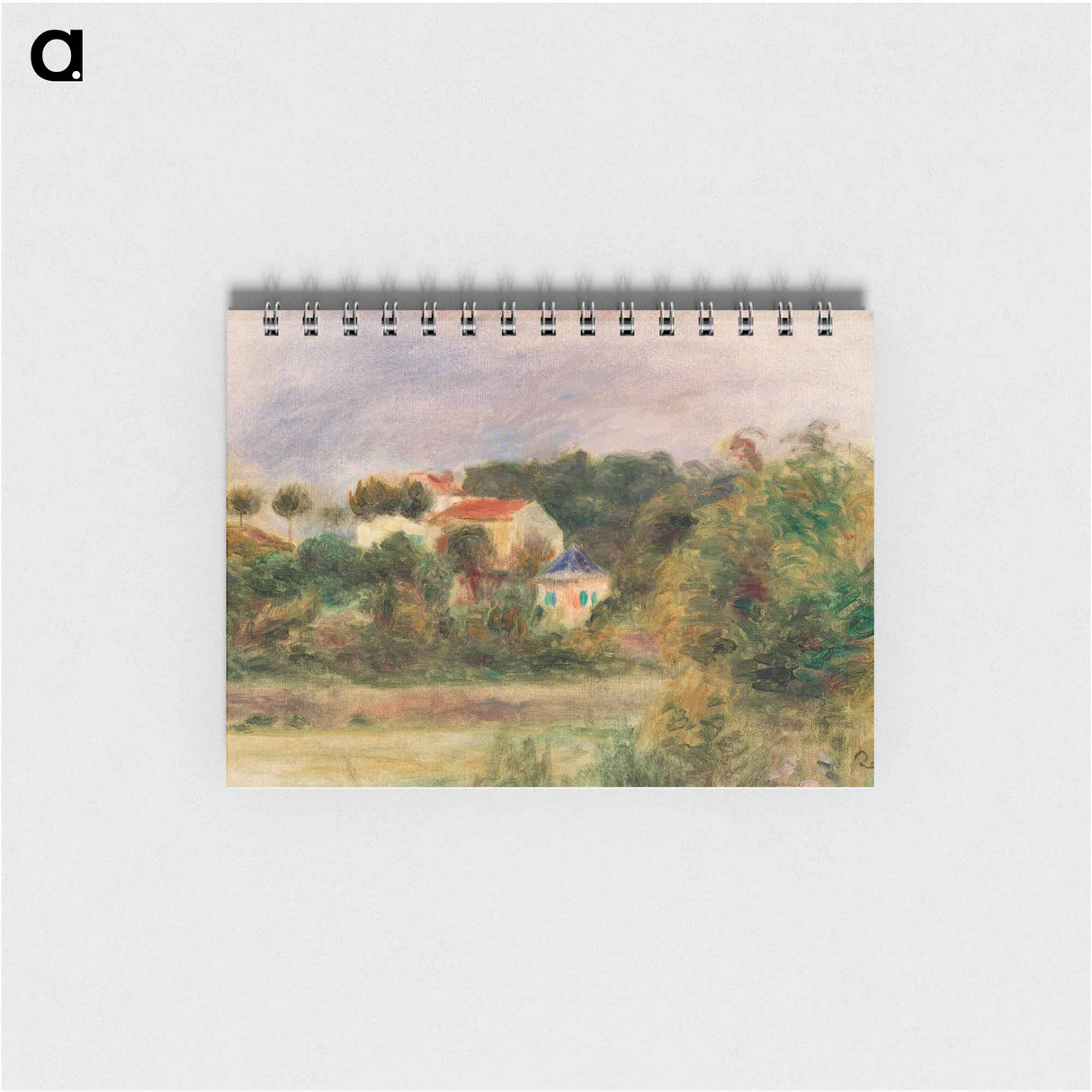 Houses in a Park - ピエール オーギュスト ルノワール Memo.