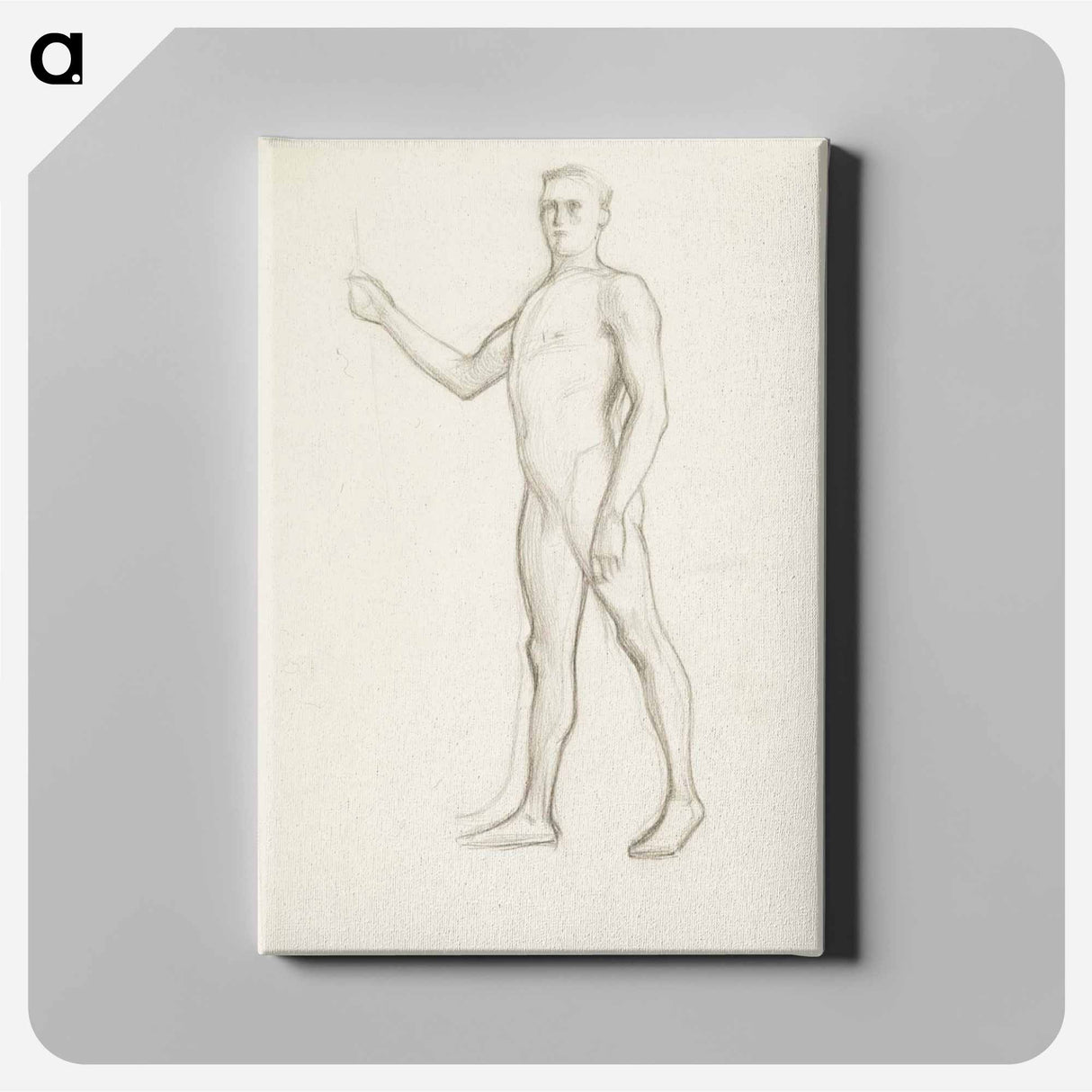 Kävelevä miesmalli - アルバート エーデルフェルト Canvas.