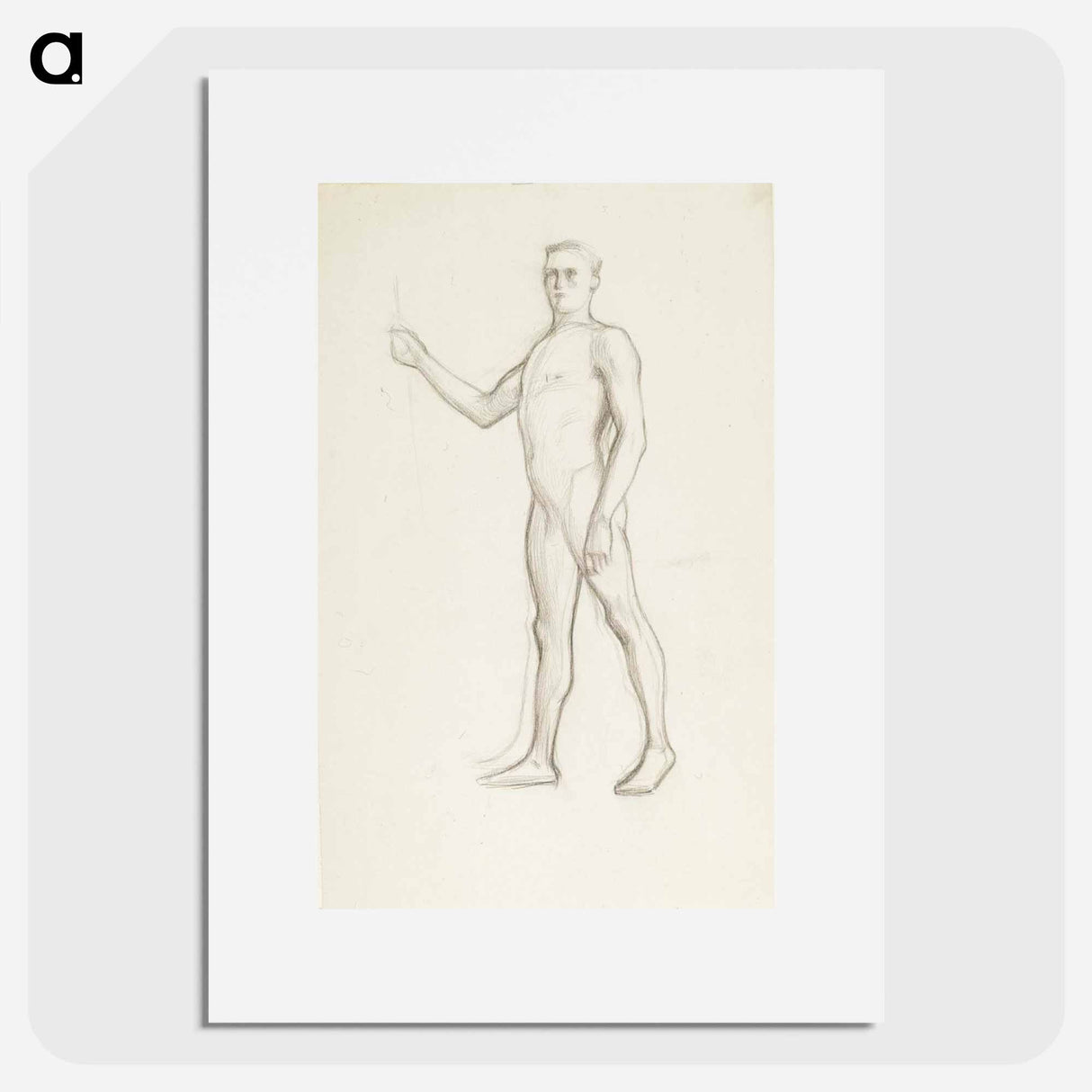 Kävelevä miesmalli - アルバート エーデルフェルト Poster.