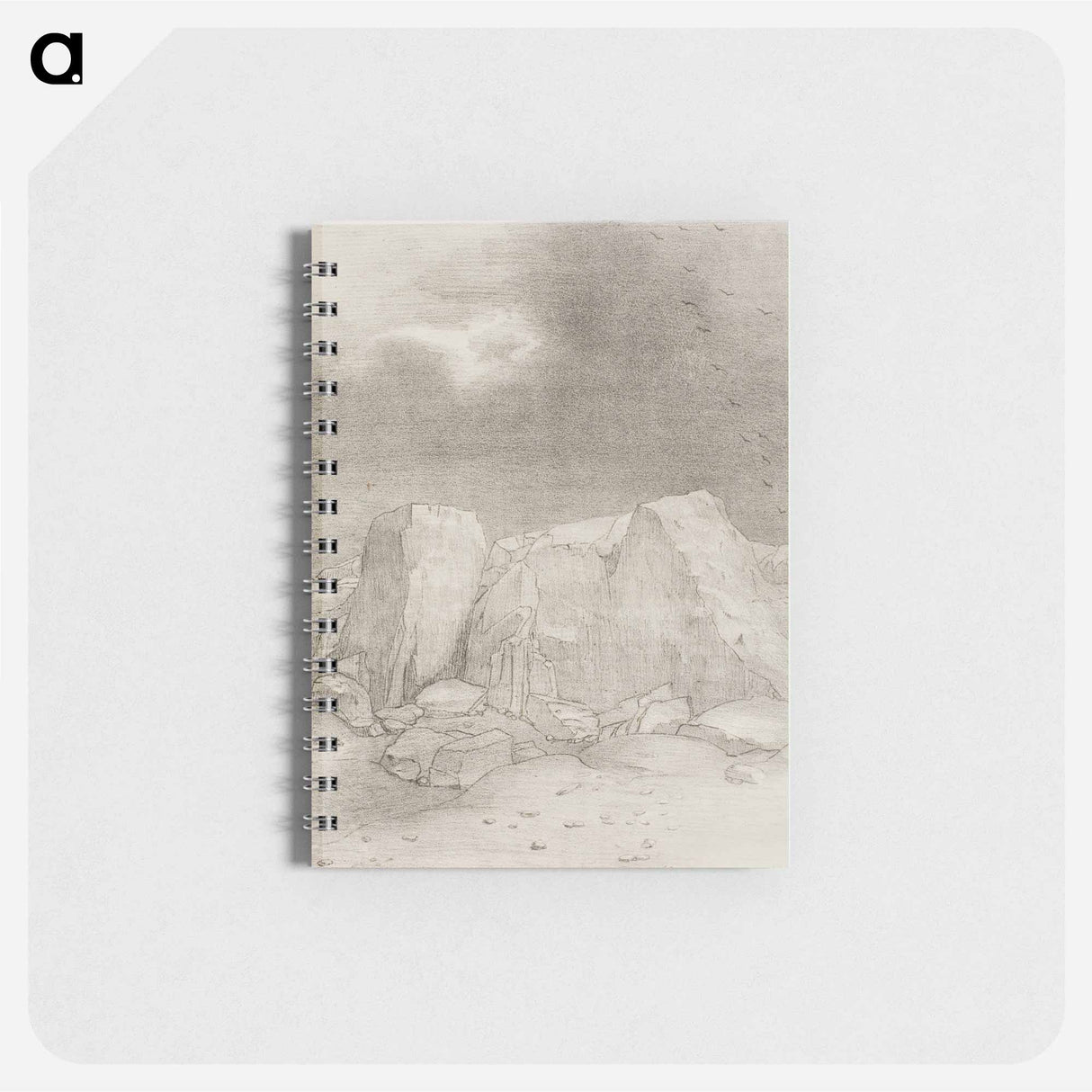 アートメモ帳-And He Discerns an Arid, Knoll-Covered Plain - オディロン ルドン Memo.