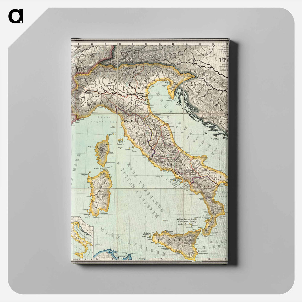 アートパネル-Map of Ancient Lands
- ボストン公共図書館 Canvas.