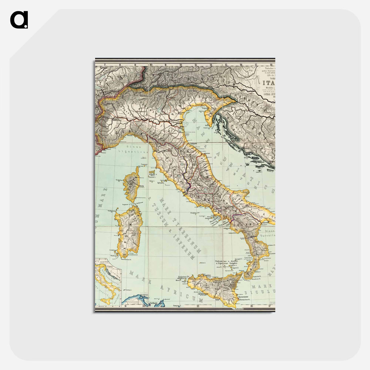 アートポストカード-Map of Ancient Lands
- ボストン公共図書館 Postcard.