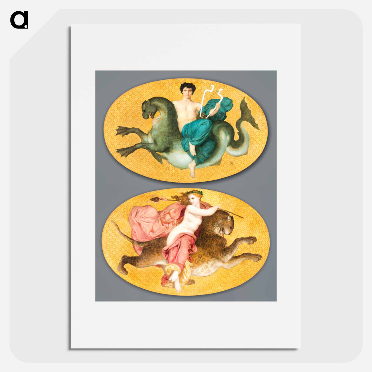 アートポスター-Arion on a Sea Horse and Bacchante on a Panther
- クリーブランド美術館 Poster.