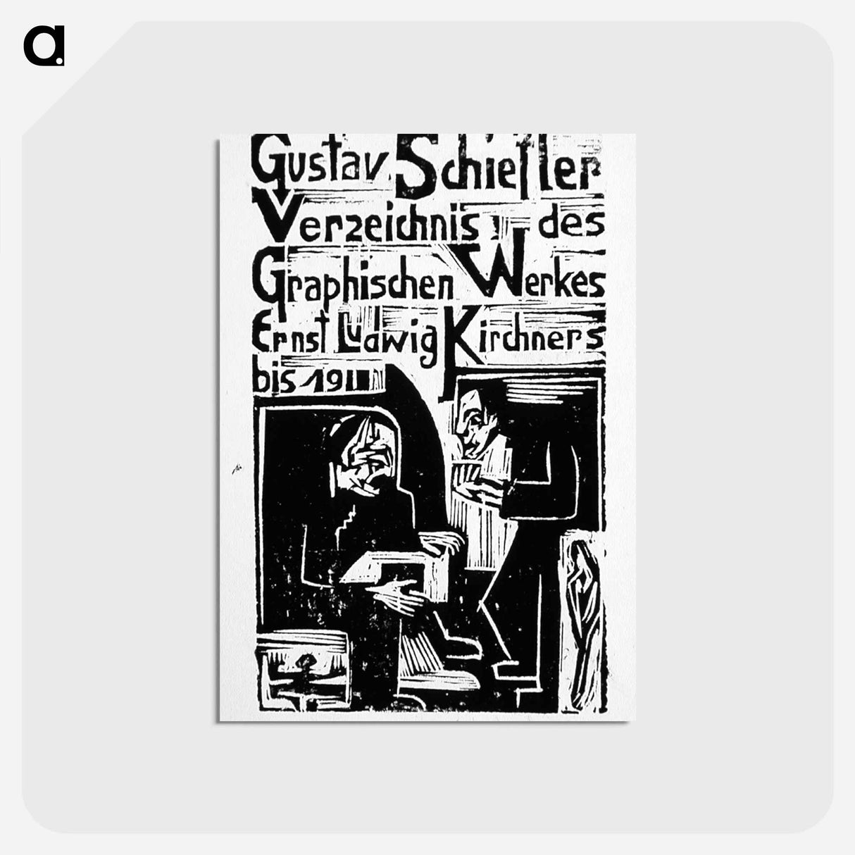 アートポストカード-Titlepage-rejected by Ernst Ludwig Kirchner - エルンスト ルートヴィヒ キルヒナー Postcard.
