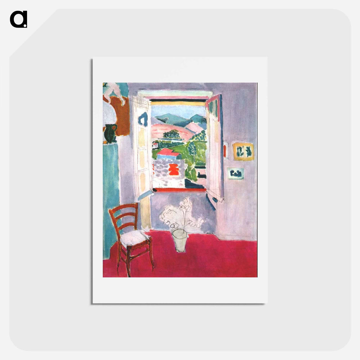 アートポストカード-Open Window at Collioure - アンリ マティス Postcard.
