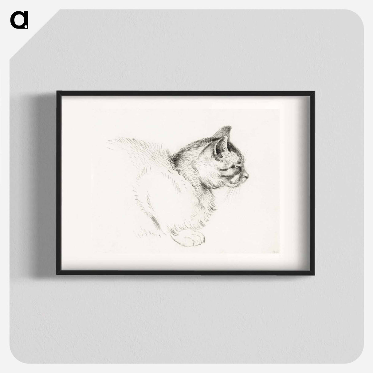 Sketch of a cat - ジャン ベルナール Poster.