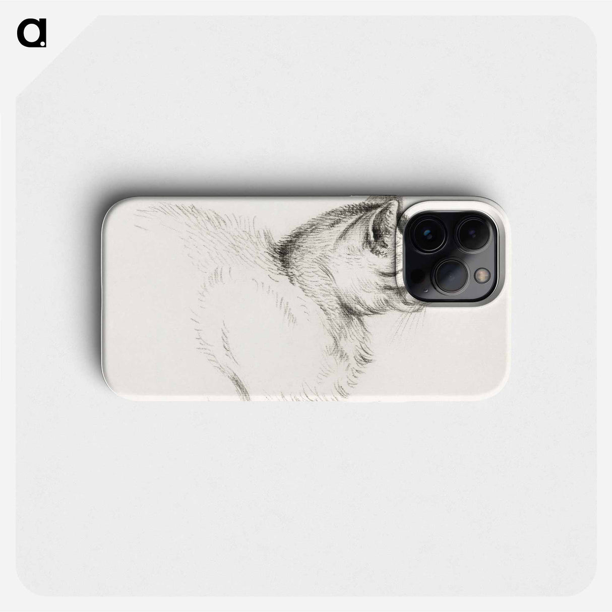 Sketch of a cat - ジャン ベルナール Phone Case.