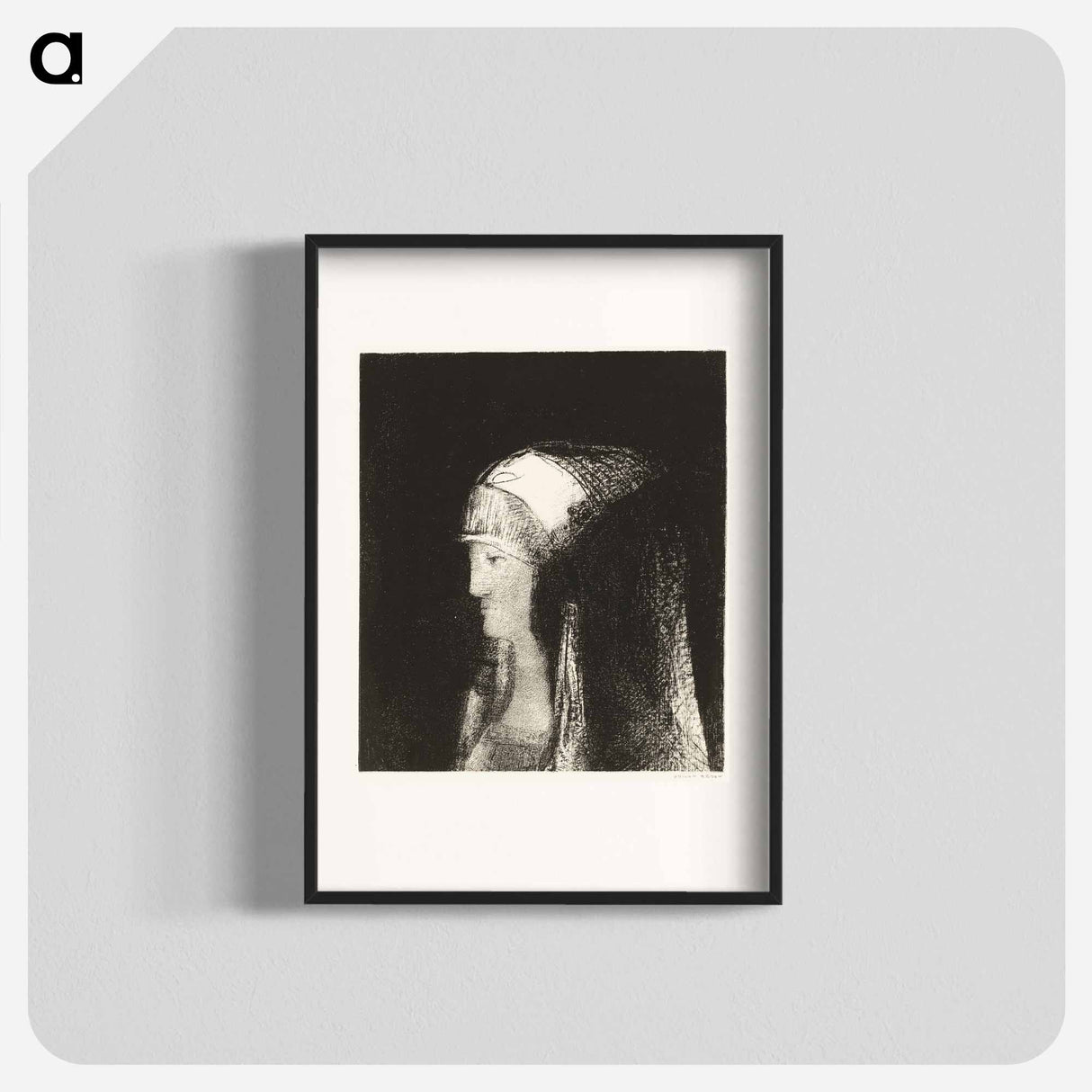 Druidess - オディロン ルドン Poster.