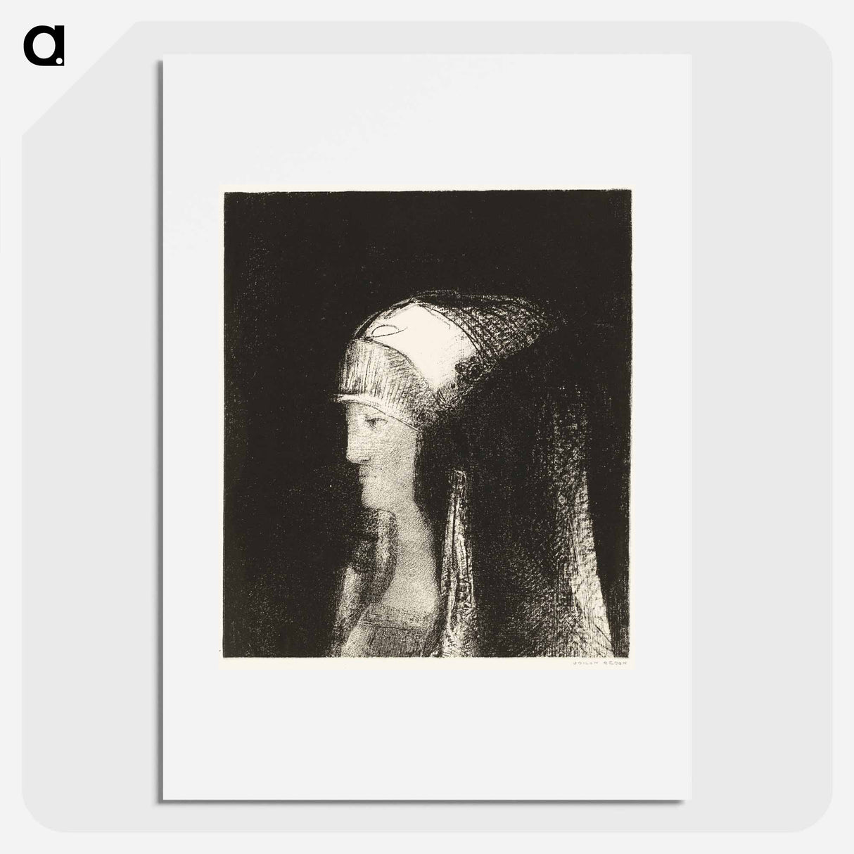 Druidess - オディロン ルドン Poster.