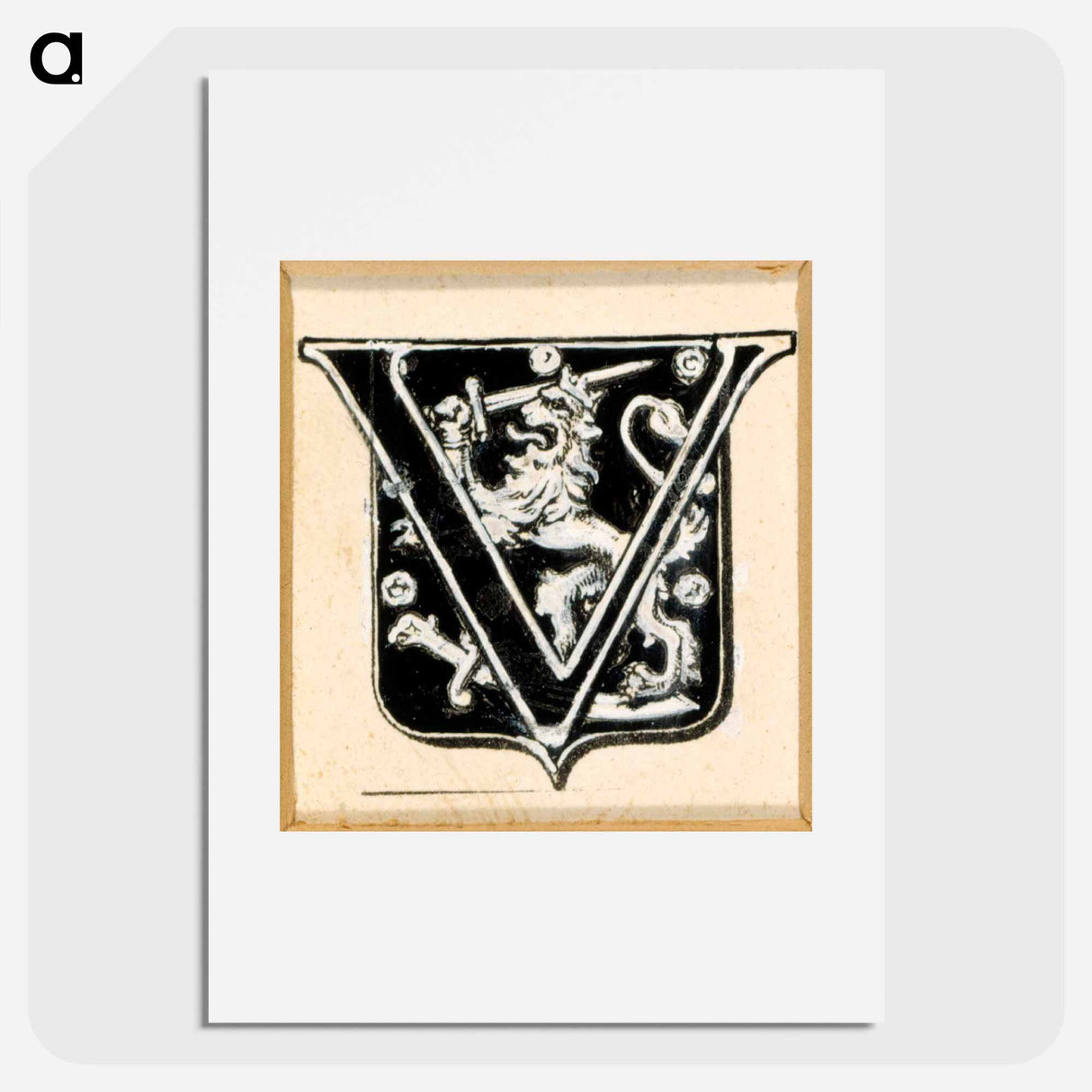 Vänrikki stool -runon alkukirjain v - アルバート エーデルフェルト Poster.