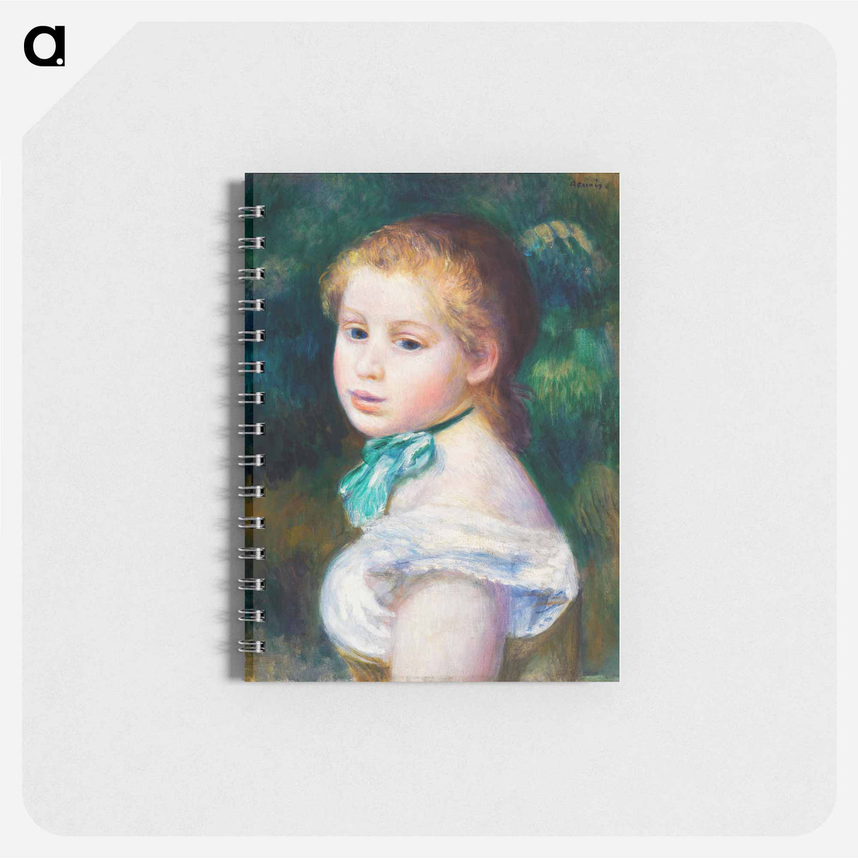 Head of Young Girl - ピエール オーギュスト ルノワール Memo.