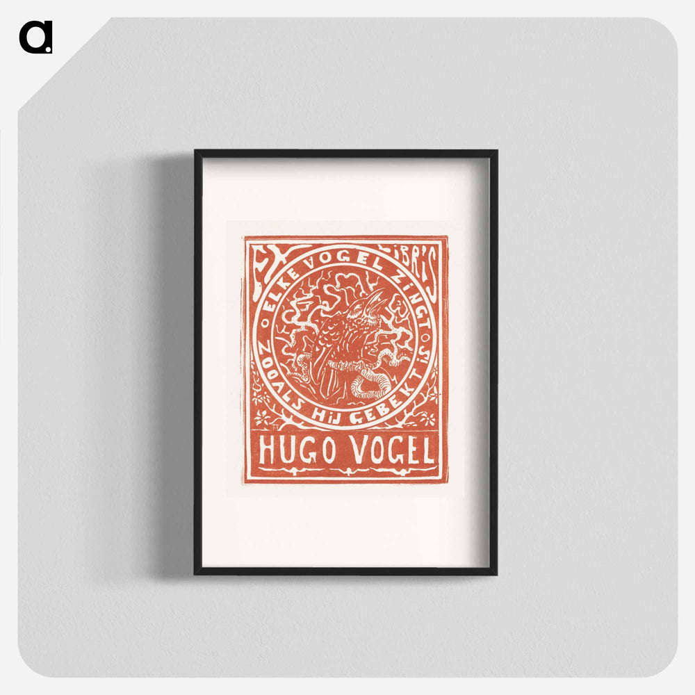 Ex libris of Hugo Vogel - Theo van Hoytema Poster.