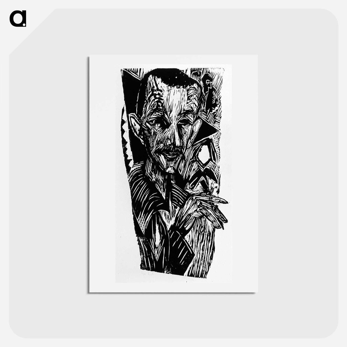 アートポストカード-The Theosophist - エルンスト ルートヴィヒ キルヒナー Postcard.