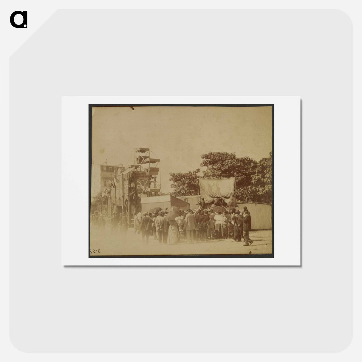 アートポストカード-Fête Place d'Italie
- ウジェーヌ アジェ Postcard.