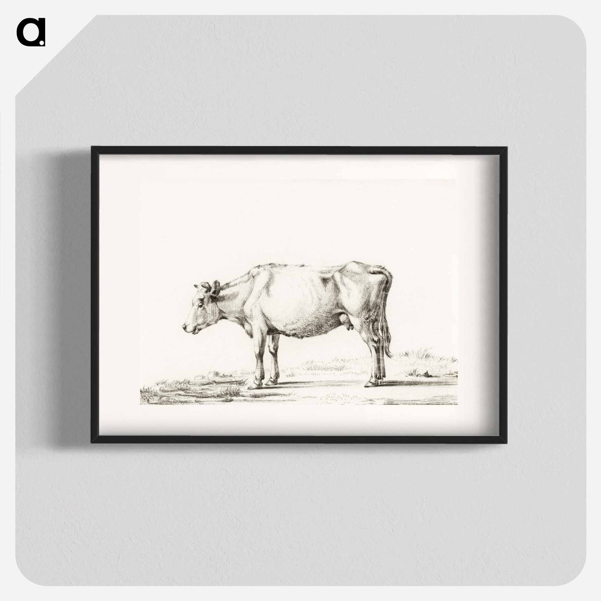 Standing cow - Jean Bernard Poster.