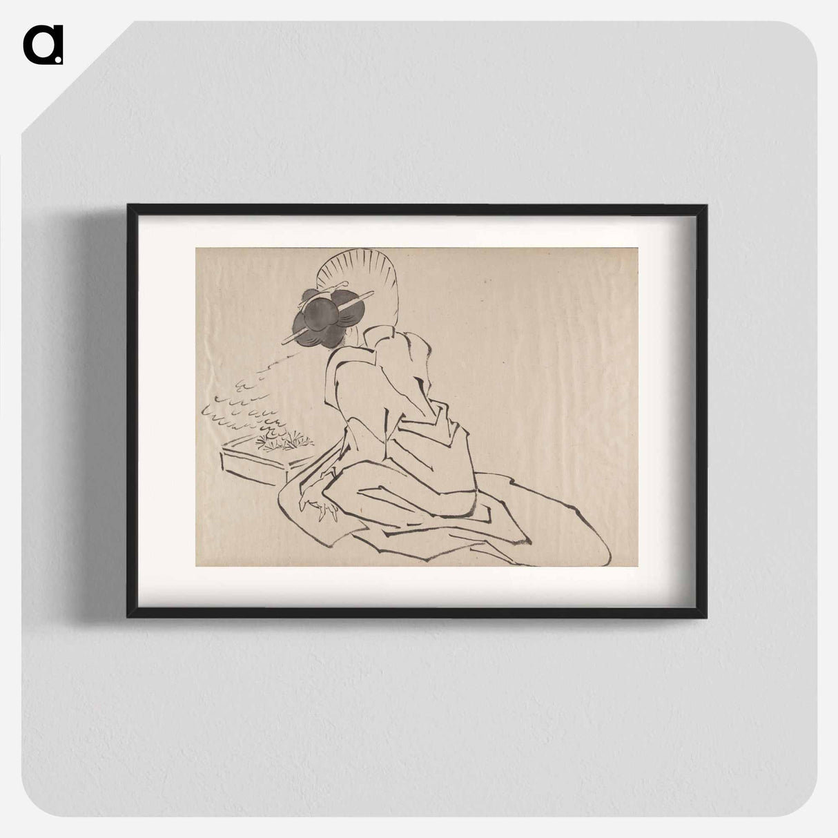 アートポスター-Katsushika Hokusai’s Japanese woman. Album of Sketches - 葛飾 北斎 Poster.