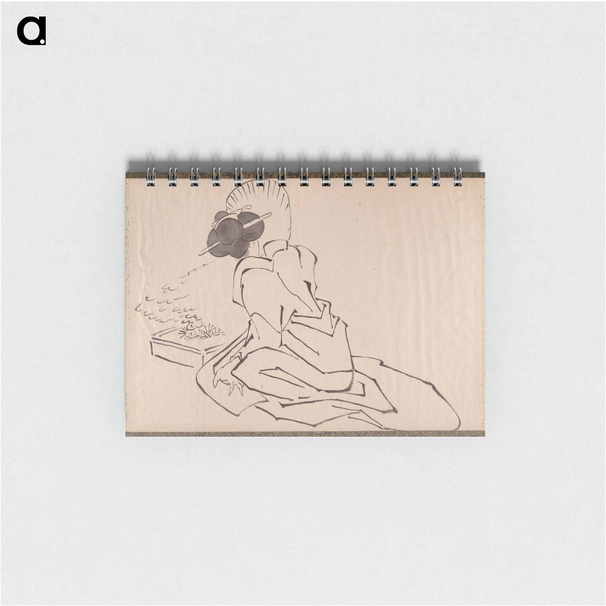 Katsushika Hokusai’s Japanese woman. Album of Sketches - 葛飾 北斎 Memo.