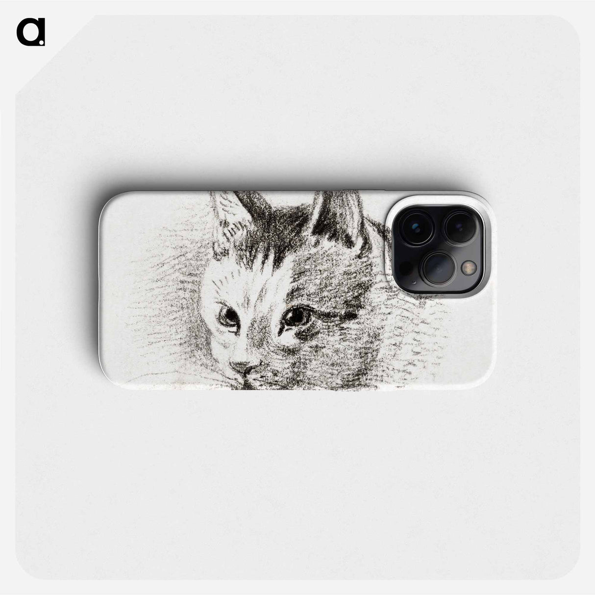 Sketch of a cat - ジャン ベルナール Phone Case.