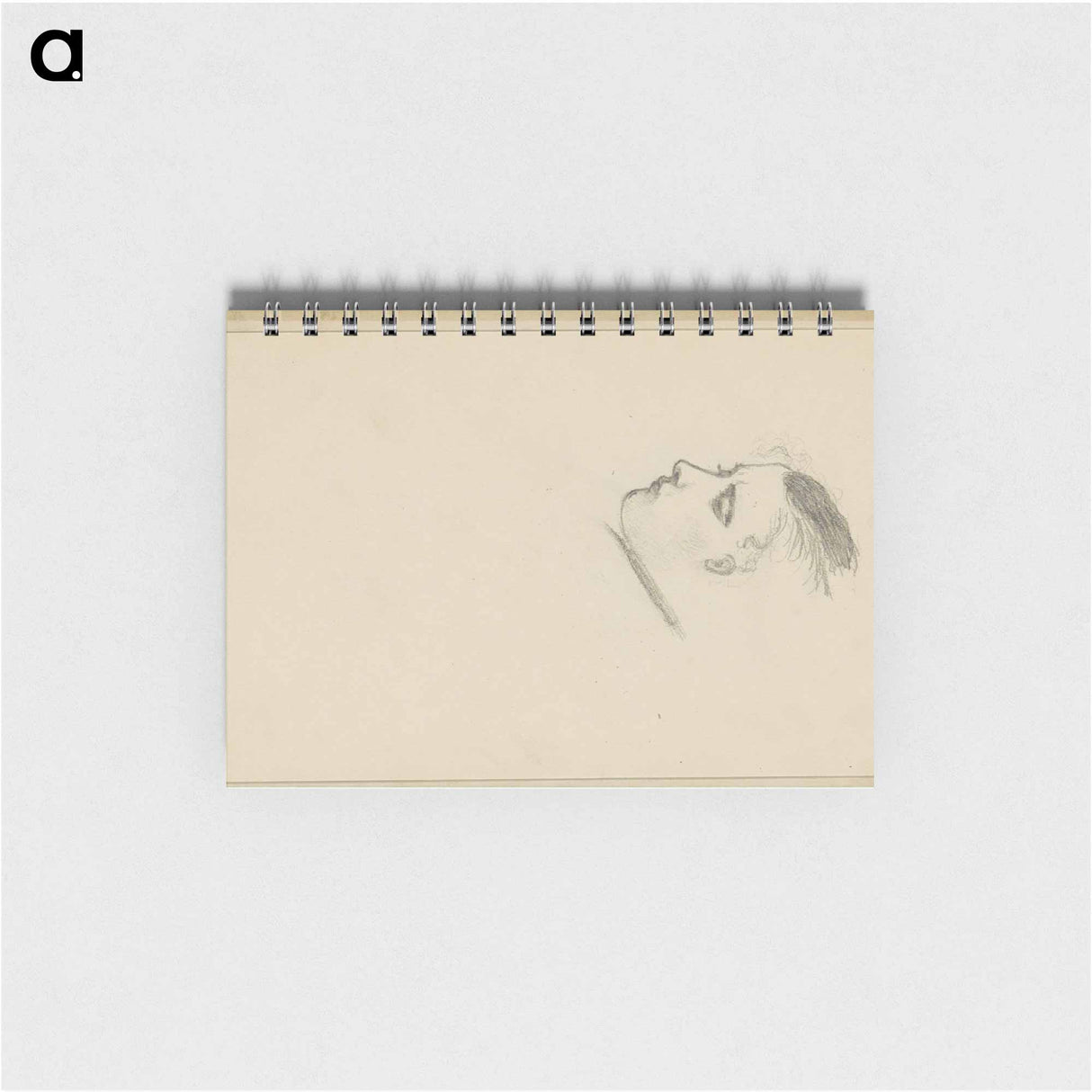 Portretkop van een jonge man met gladgekamd haar by Julie de Graag - ユリー デ フラーハ Memo.