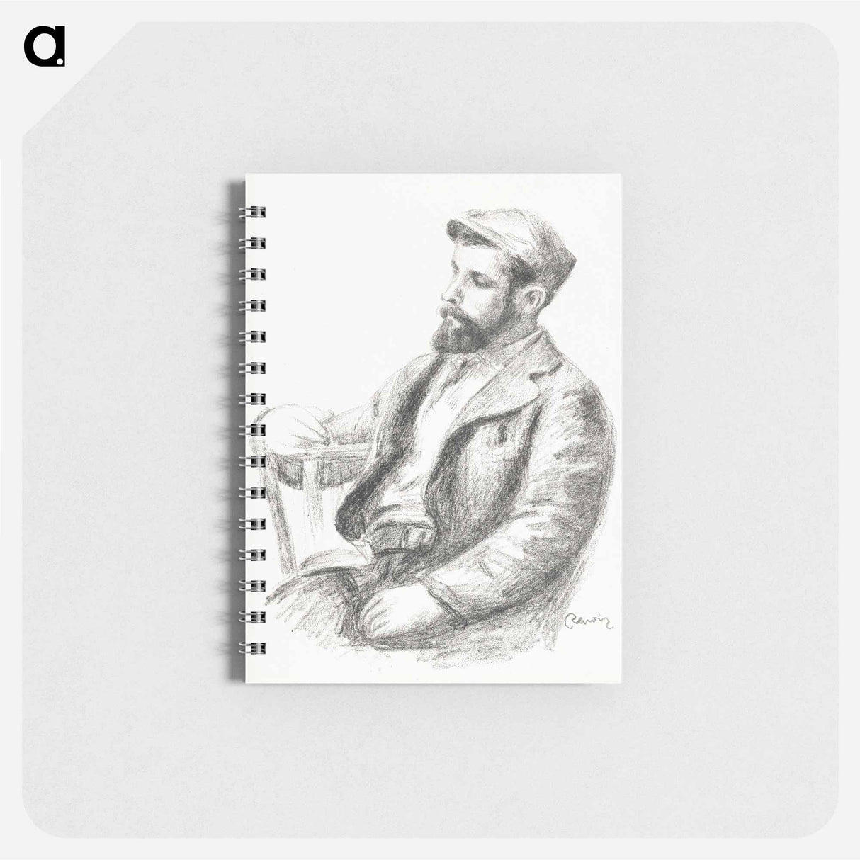 Portrait of Louis Valtat - ピエール オーギュスト ルノワール Memo.