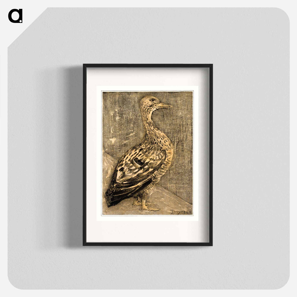 Staande eend - Theo van Hoytema Poster.