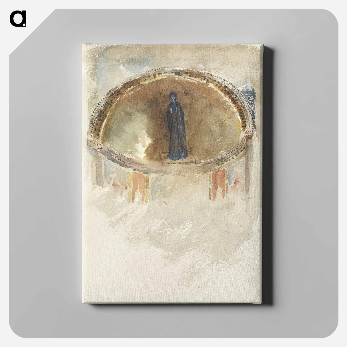 Madonna, Mosaic, Saints Maria and Donato, Murano - John Singer Sargent Canvas.