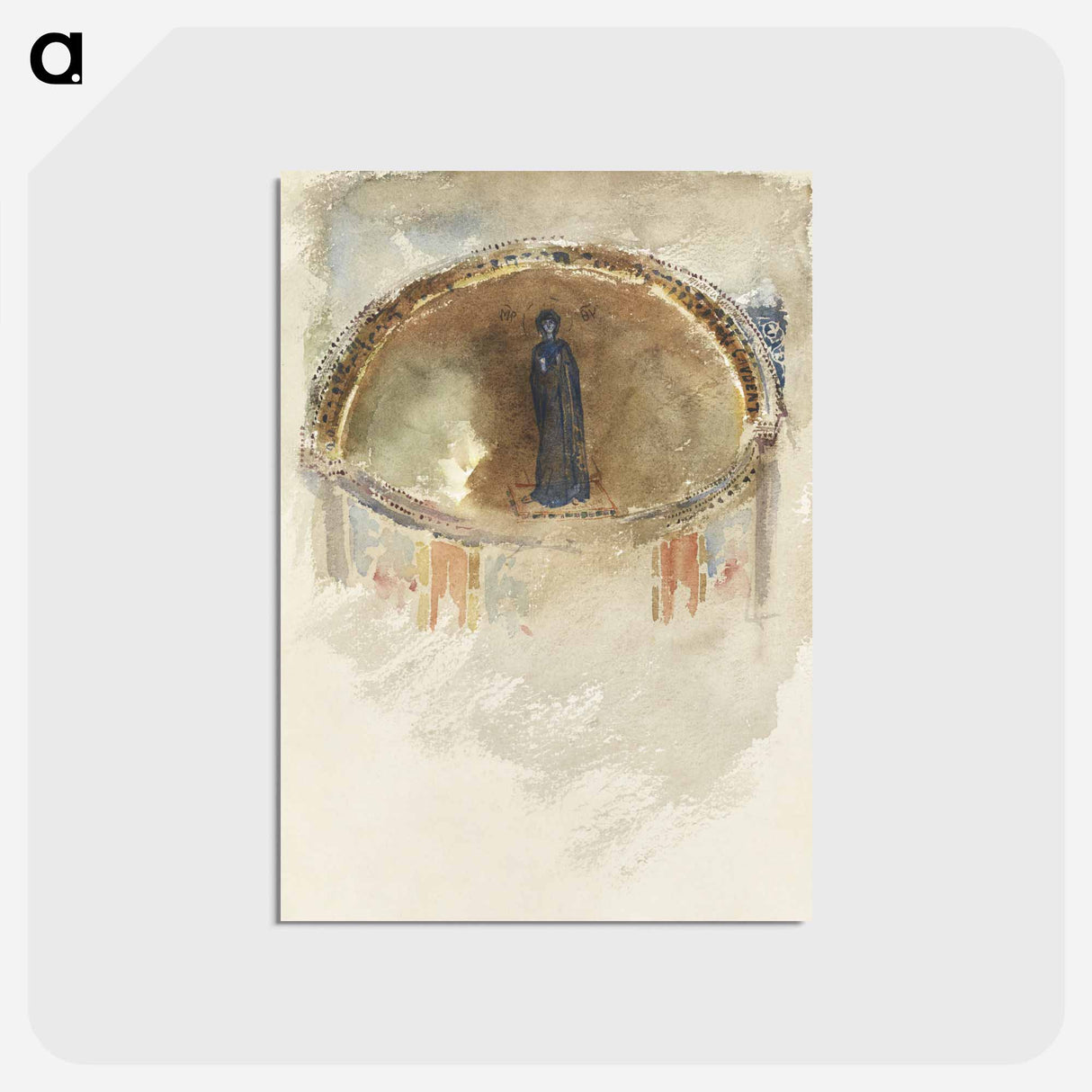 アートポストカード-Madonna, Mosaic, Saints Maria and Donato, Murano - ジョン シンガー サージェント Postcard.