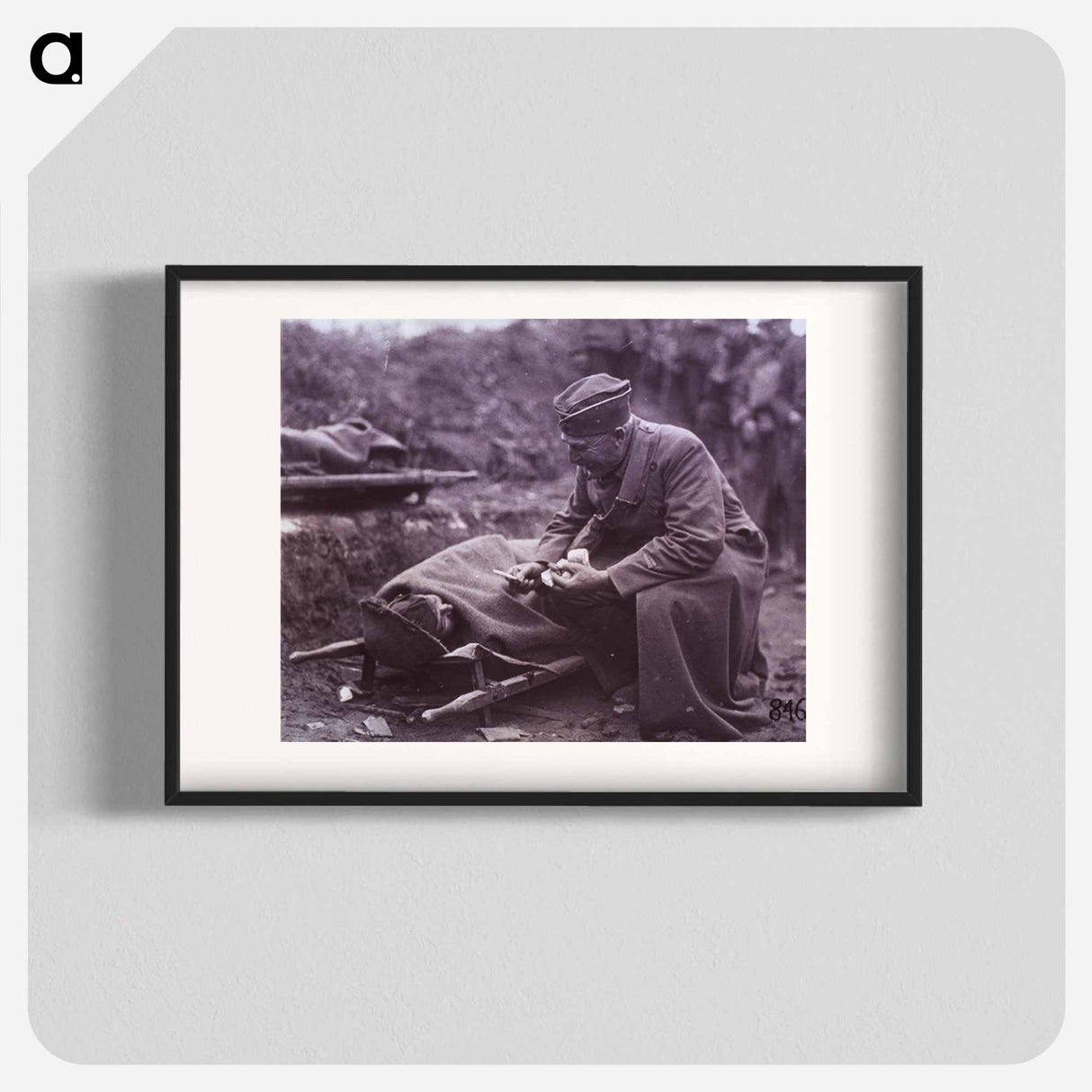 アートポスター-Capt. G.E. West ARC Talking to Wounded, Argonne Forest
- 国立医学図書館 Poster.