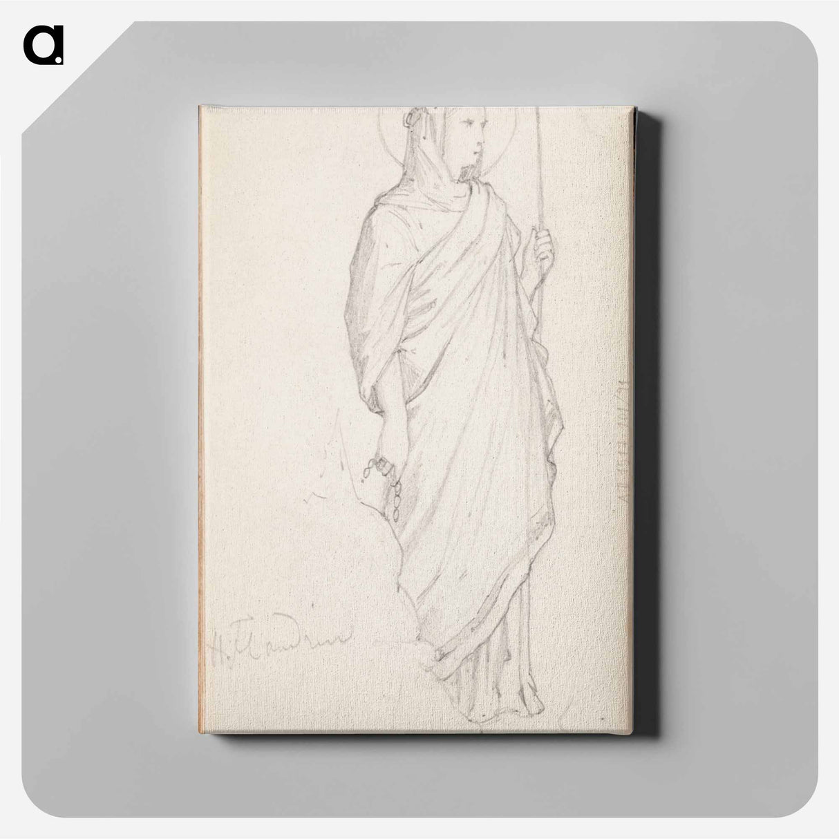 (unknown) part of a sketchbook - アルバート エーデルフェルト Canvas.